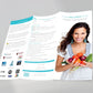 The back panels of the Patient brochure, displaying your custom information.